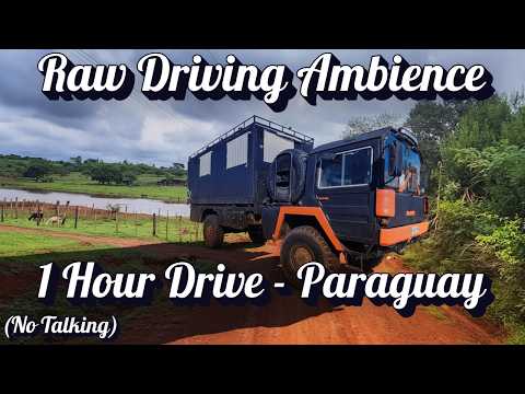 1 Hour Authentic Drive: Coronel Bogado to El Paraíso Verde (Paraguay) | Ambient Road Sounds