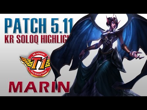 SKT T1 MaRin - Morgana Mid Lane - KR SoloQ Highlights