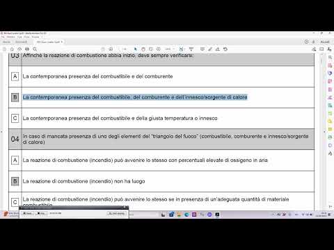 ESERCITAZIONE SUI TEST ESAME ANTINCENDIO LIVELLO 3 1 PARTE