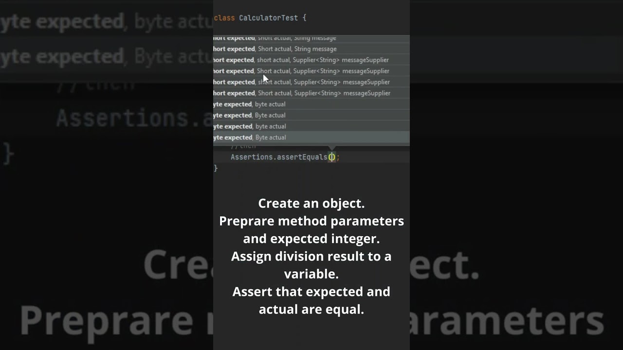 Unit tests in Java #shorts