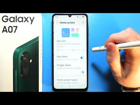 Samsung Galaxy A07: How to Change App Icon Size