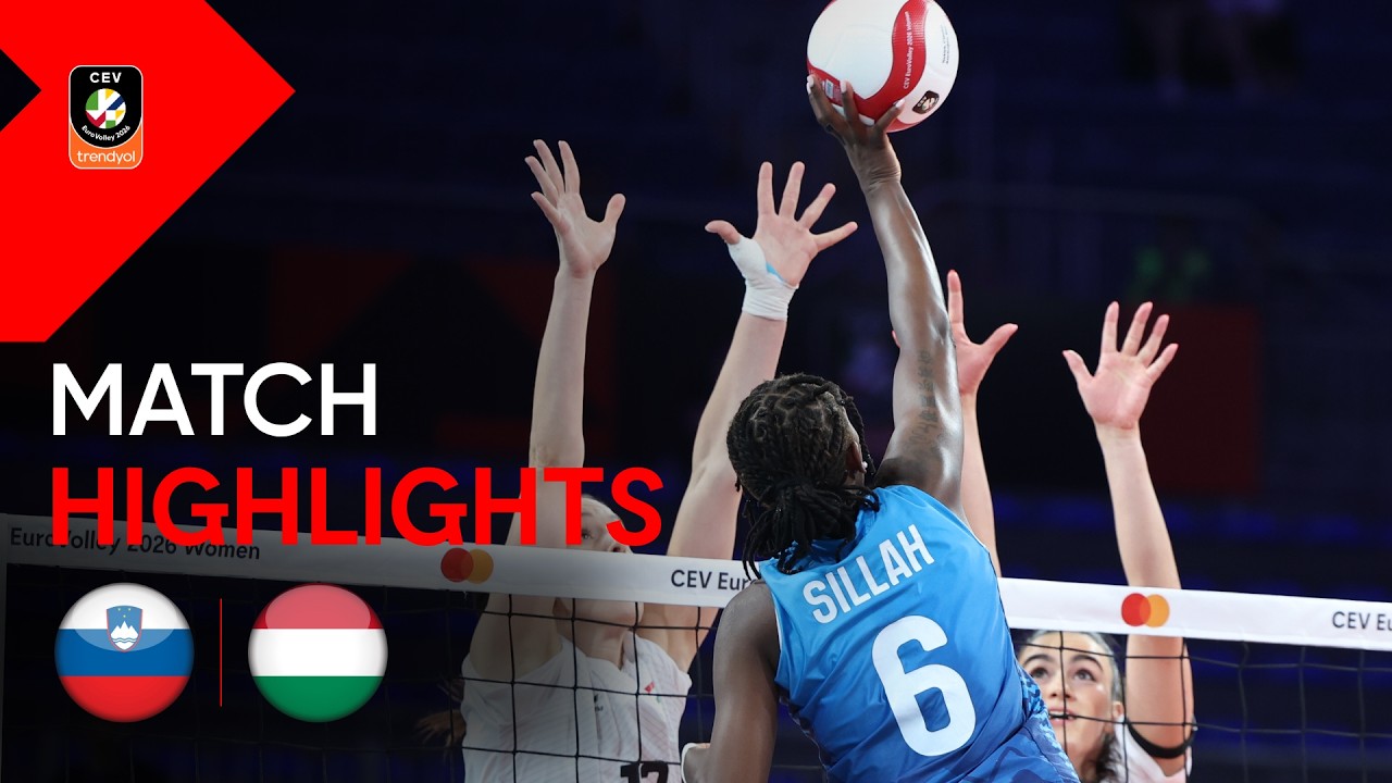 Highlights | SLOVENIA vs. HUNGARY | CEV Trendyol Eurovolley 2026 | Women