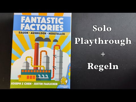 Fantastic Factories - Brettspiel - Solo Playthrough + Regeln
