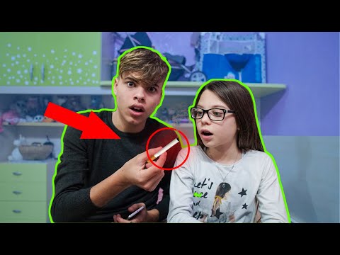 HO TROVATO UNA SIGARETTA NELLO ZAINO DI MIA SORELLA DI 9 ANNI! *prank*
