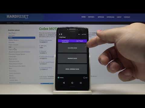 How to Open Test Mode in MOTOROLA Moto E4 - Hardware Test Mode