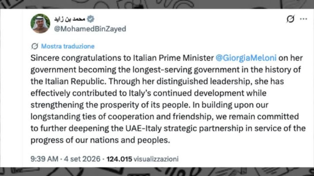 Governo Meloni da record, gli auguri dai leader mondiali. Tra gli altri, Modi, Edi Rama e Takaichi