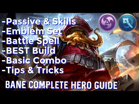 Bane Complete Guide | Easily RankUp Solo with this Build,Combos,Tips and Tricks | Infinite Moba~MLBB