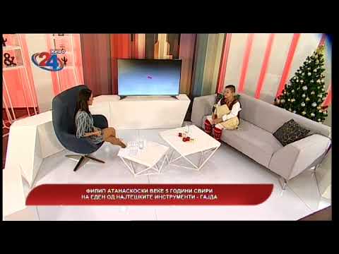 Македонија денес - Младиот Филип Атанаскоски веќе пет години свири на гајда