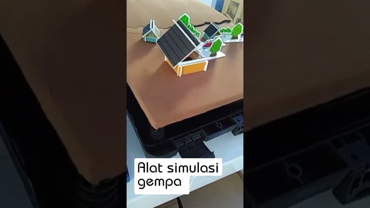 Alat simulasi gempa bumi untuk di ruangan laboratorium