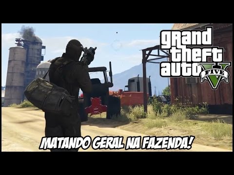 GTA V - Matando geral na Fazenda com o Lança Granada! (PS4 Gameplay)