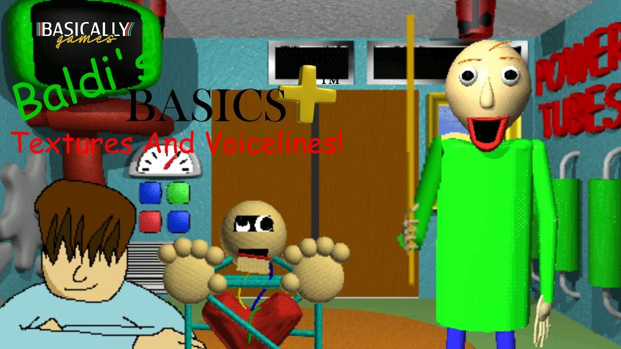 Baldi's Basics Plus V0.2 Textures And Voicelines! (New Update!)