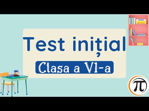 Test Evaluare Initiala clasa a VI-a - Model