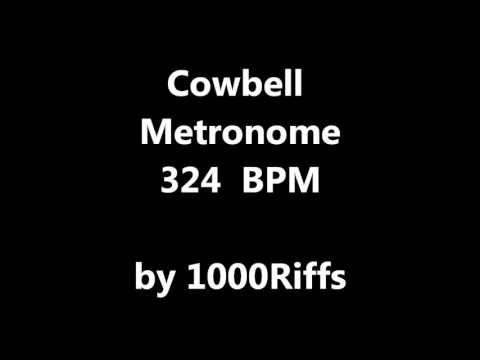 Cowbell Metronome 324 BPM - Beats Per Minute