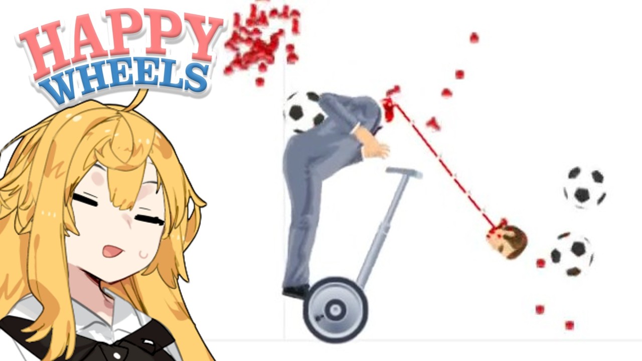 大量のサッカーボールから生き残れ！！！‐Part4【Happy Wheels】【ゆっくり実況】
