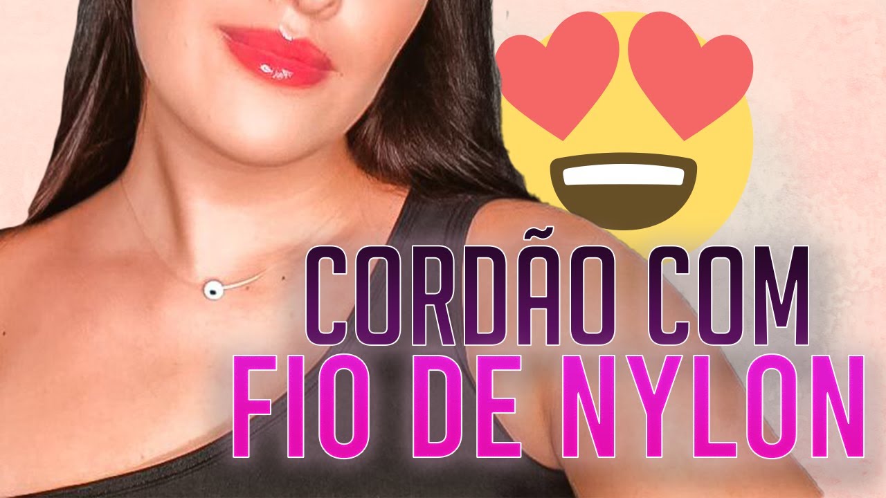 CORDÃO INVISÍVEL *MUITO FÁCIL* #VEDA09 l Como fazer cordão de nylon
