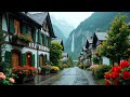 Rainy 4k Walk In The Most Beautiful Swiss Village Lauterbrunnen Switzerland Fairytale Village