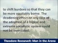 President Theodore Roosevelt - Man in the Arena Speech - 1910 - Hear the Full Text