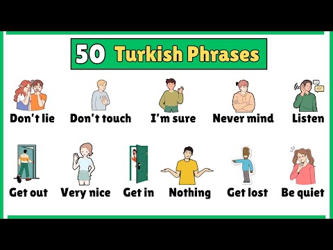 Learn 50 Short Phrases - Common Turkish Phrases - Useful Turkish Phrases @EverydayTurkish