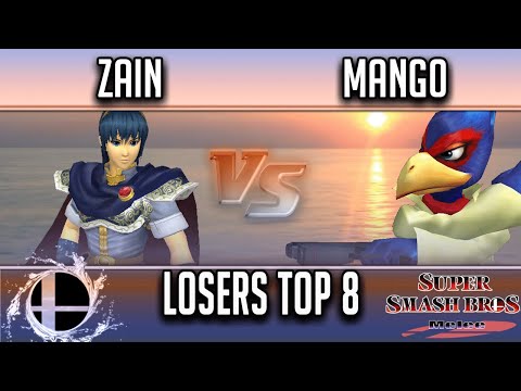 Smash'N'Splash 4  LOSERS TOP 8 - PG | Zain (Marth) vs C9 | Mang0 (Falco)