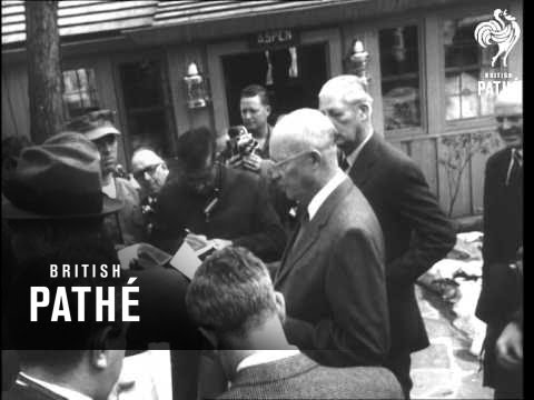 News Flashes: Dr. Adenauer, Macmillan In Us, Eisenhower At Youth Conference (1960)