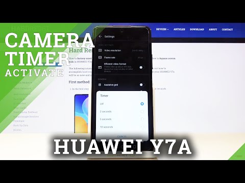 How to Set Camera Timer in HUAWEI Y7a – Find Camera Countdown Options