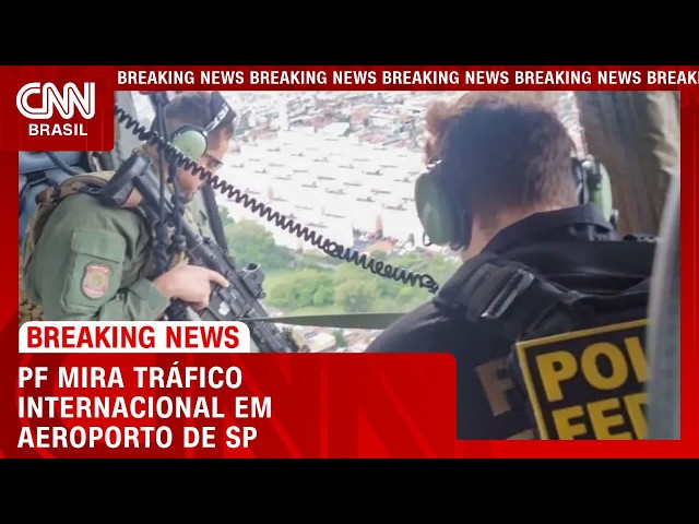 PF faz operação contra tráfico internacional de cocaína em Guarulhos | LIVE CNN