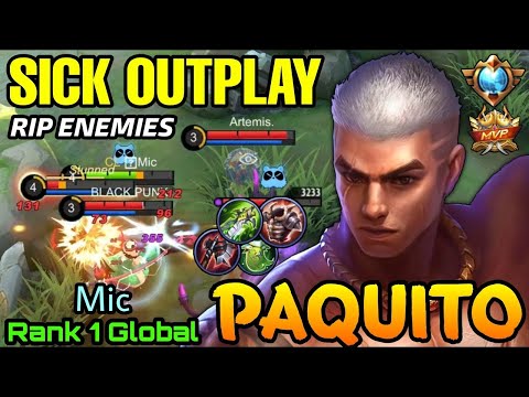 Amazing Counter Gank Paquito Outplay Enemies! - Top 1 Global Paquito Mic - Mobile Legends