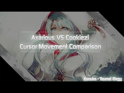 Cookiezi vs Axarious | Konuko - Toumei Elegy | Cursor Movement Comparison