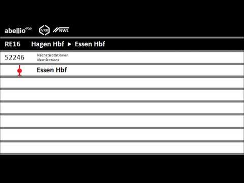 [Abellio Rail NRW] Ansagen RE16 Essen Hbf - Siegen Hbf