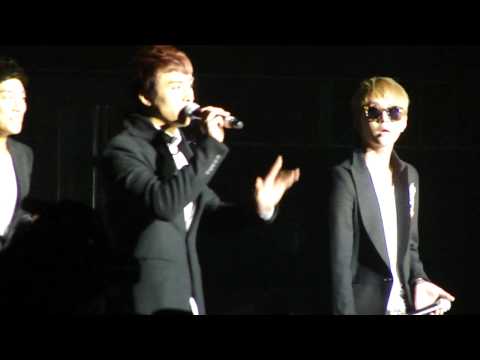 [HD] 111126 BEAST Dongwoon speaking English [KPOP Masters Las Vegas]