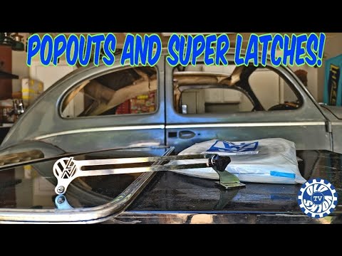 VW Bug popout window install