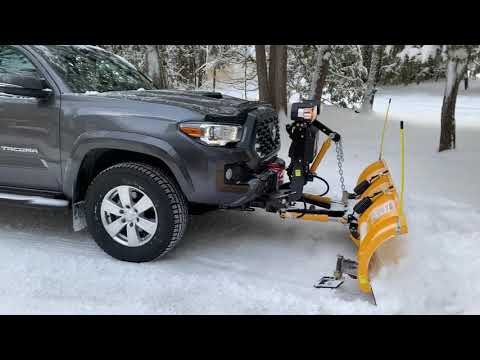 Toyota Tacoma Plowing First Snowfall With Meyer Wingman Plow