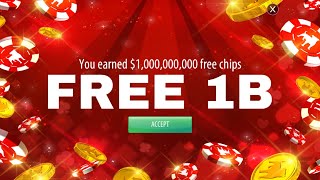 Free 1 Billion Chips in Zynga Poker when I Collect the Perks In All of my Accounts