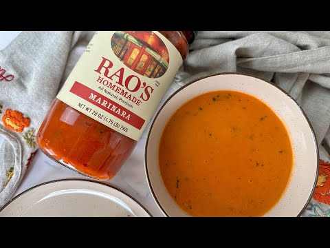 10 Minute Tomato Soup Using Rao's Tomato Sauce