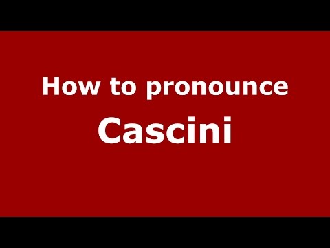 How to pronounce Cascini (Spanish/Argentina) - PronounceNames.com