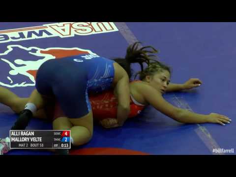 60 RR Rnd 1 - Alli Ragan (Sunkist Kids WC) vs. Mallory Velte (TMWC)