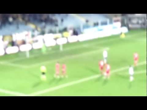 CESENA-GROSSETO 3-2 GOOL del cesena SUCCI su rigore