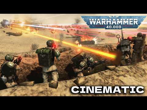 THE TRENCHES OF HELL: Astra Militarum vs Blood Pact | Men of War: Warhammer 40k Mod (4K)
