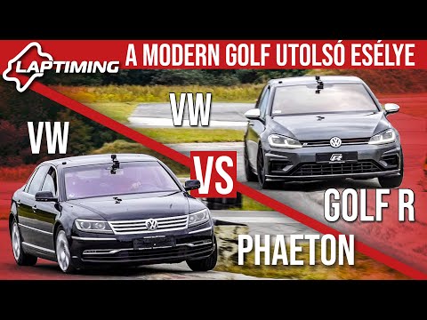 A modern Golf utolsó esélye - VW Phaeton vs. VW Golf R (Laptiming ep.155)