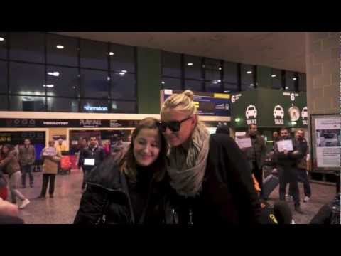 La bellissima Maria Sharapova atterra a Malpensa