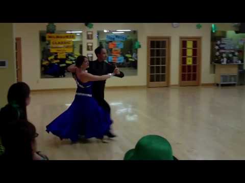 Ms. Maria Camera and Mr. James dancing the Foxtrot