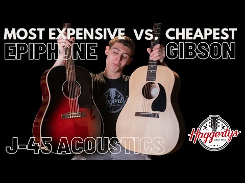 Least Expensive Gibson J-45 vs The Most Expensive Epiphone J-45