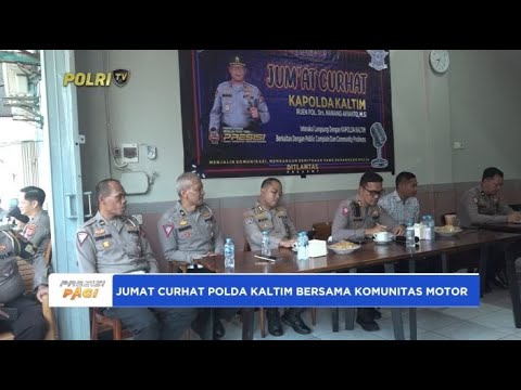JUMAT CURHAT POLDA KALTIM BERSAMA KOMUNITAS MOTOR