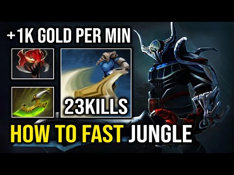 How to Ultra Fast Jungle Sven 1K GPM Brutal Cleave Instant 1 Shot KO Dota 2