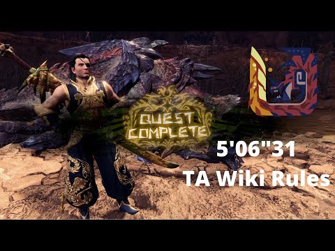 MHW: Iceborne PC | Glavenus solo (Longsword) | 5'06"31 | TA Wiki Rules