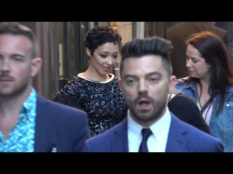 Dominic Cooper, Ruth Negga and Joseph Gilgun seen signing autographs at 'Preacher' season 2