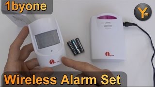 Review: 1byone Wireless Home Security / Funk-Bewegungsmelder mit Empfänger und Alarm / QH-0514