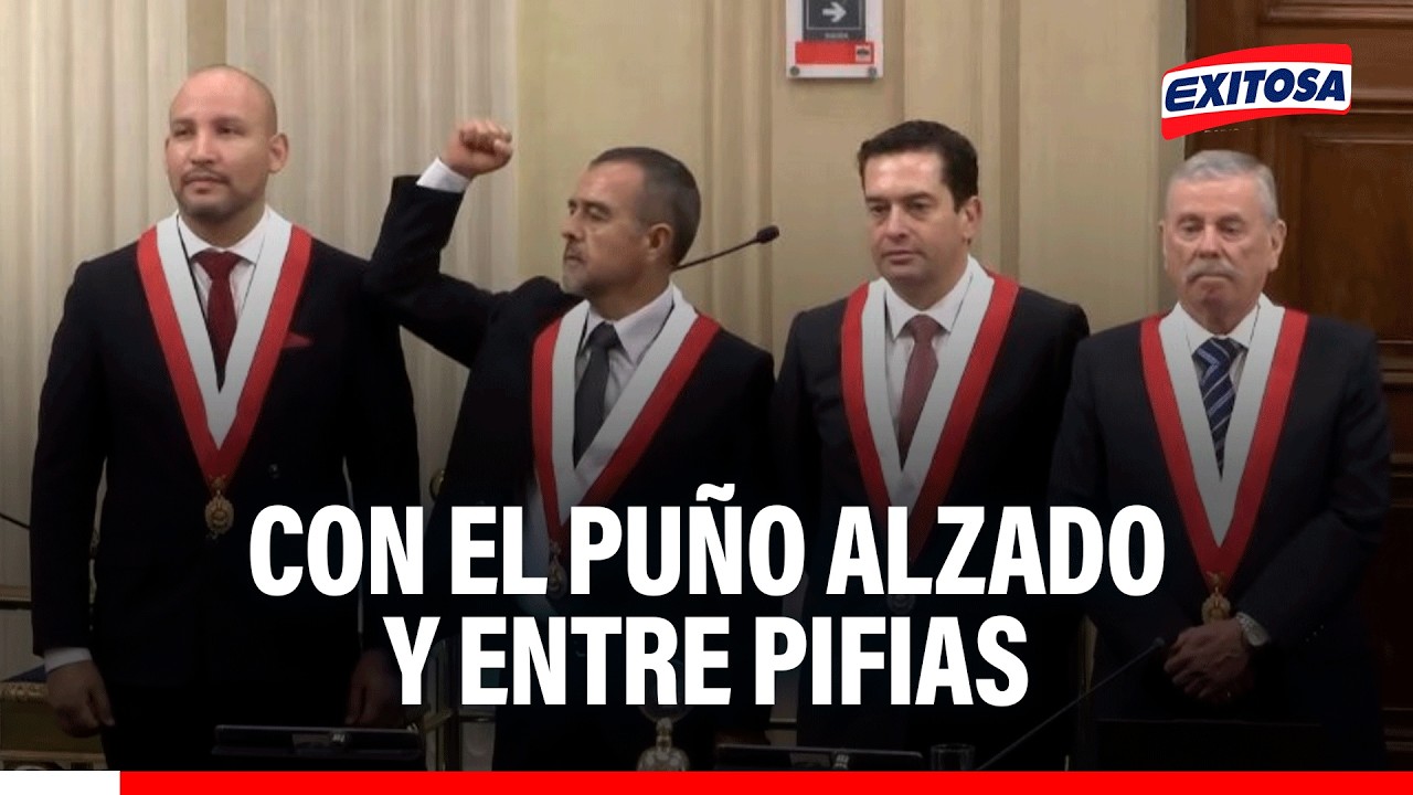 🔴🔵 Con el puño alzado y entre pifias: Iber Maraví juró como Senador