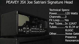 Video thumbnail for Peavey JSX Joe Satriani Signature Series Head by Cryptic Mask Guitar