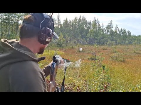 Shooting and testing hunting cartridges for Baikal MP-27EM 1C over and under shotgun